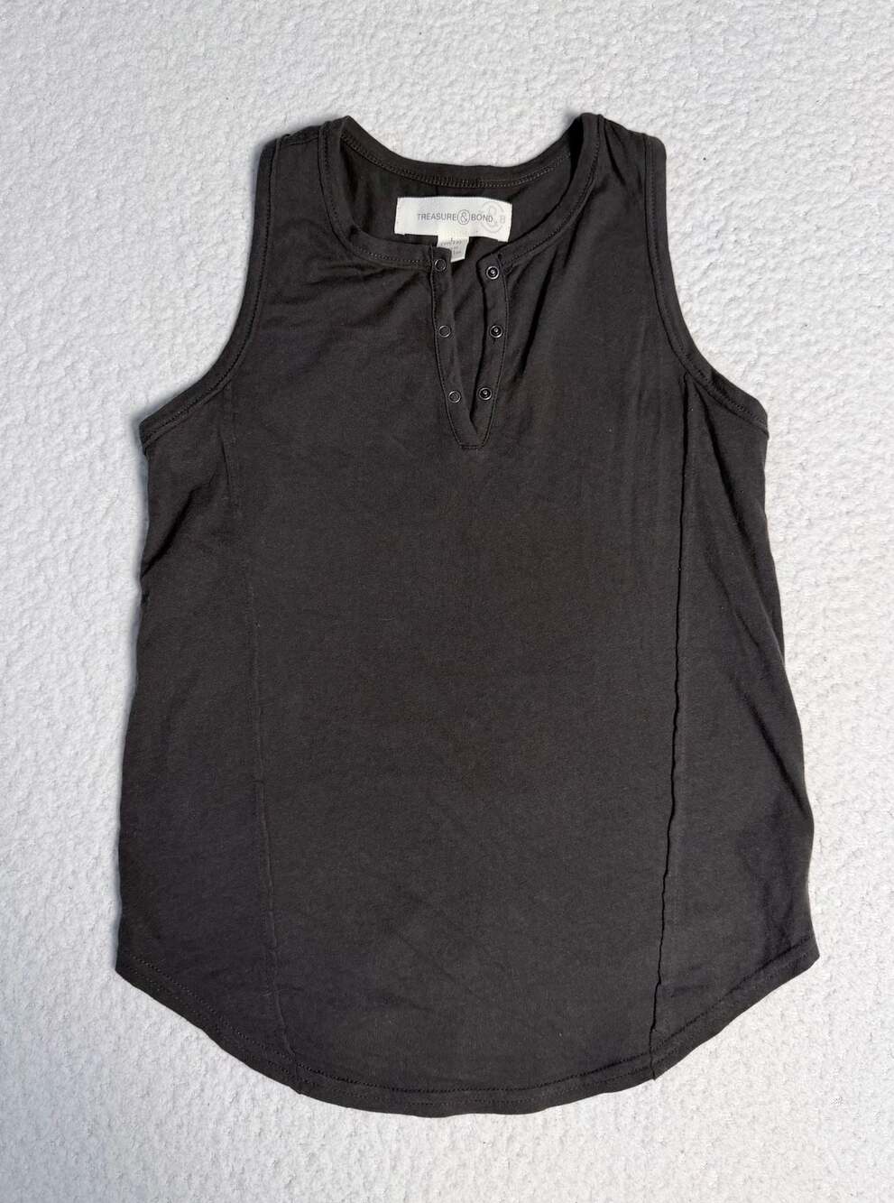 Treasure & Bond Girls Snap-Front Tank Top Size Youth L (10/12)